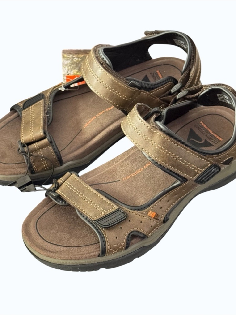 Ozark Trail Brown Sport Terrain Ankle Strap Outdoor Hook-and-Loop Sandals Size 7 - Picture 12 of 12